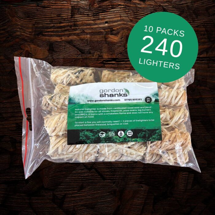10 Packs of Wood Firelighters